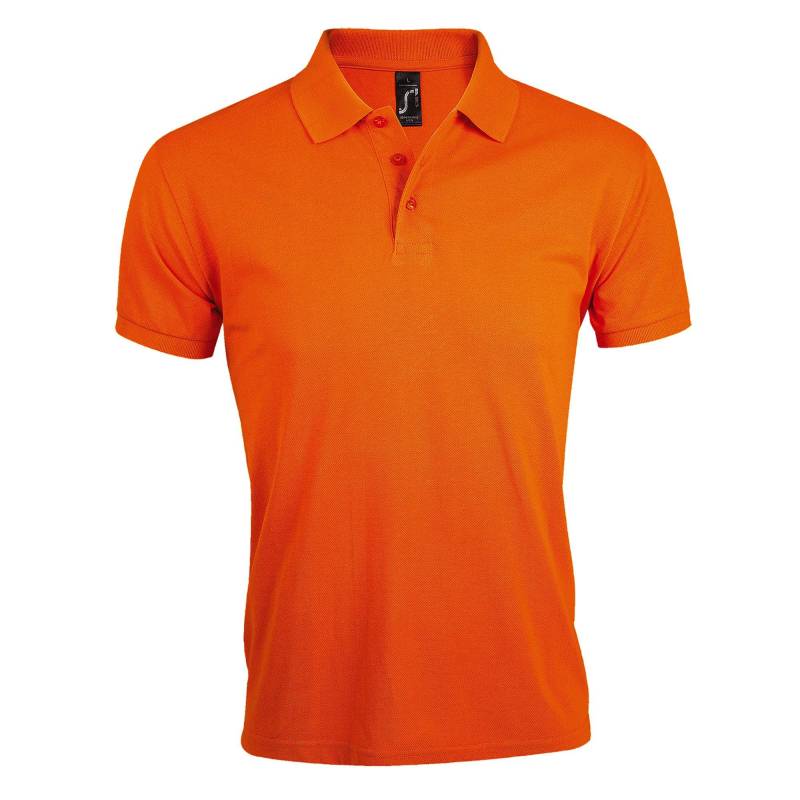 Prime Pique Poloshirt, Kurzarm Herren Orange XXL von SOLS