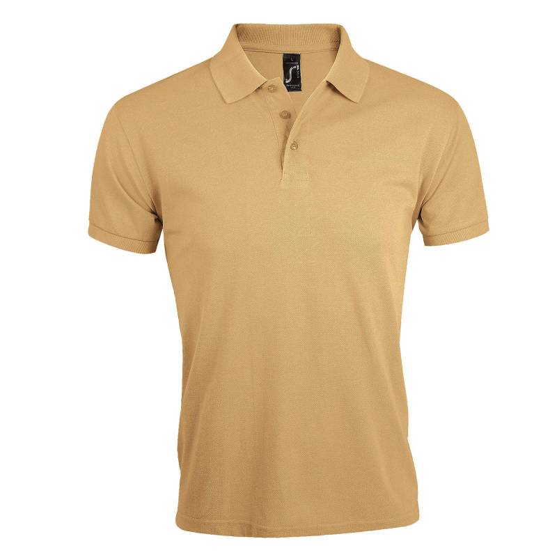 Prime Pique Poloshirt, Kurzarm Herren Sand 4XL von SOLS