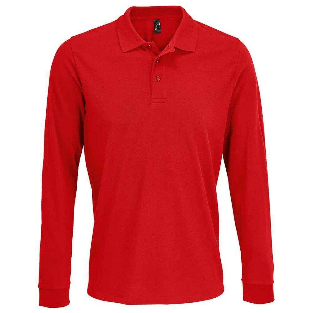 Prime Poloshirt Langärmlig Damen Rot Bunt L von SOLS