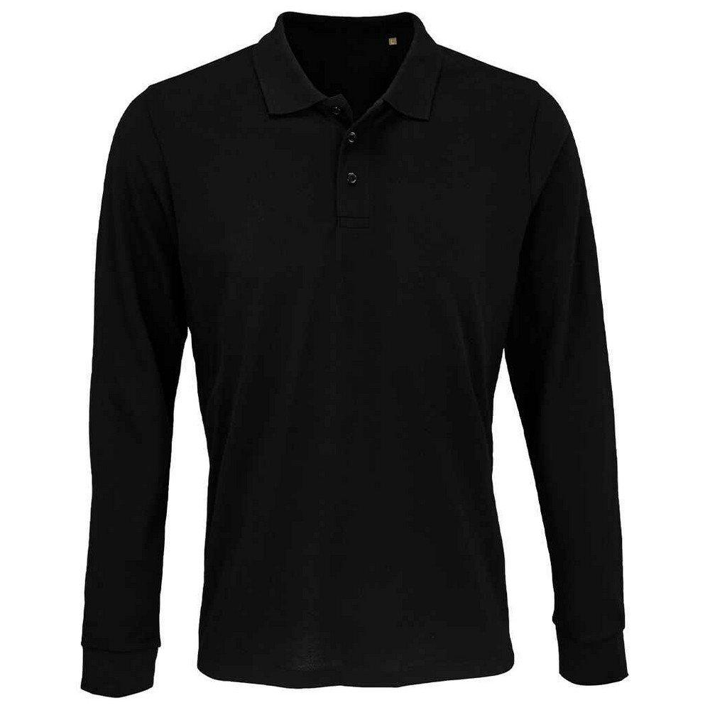 Prime Poloshirt Langärmlig Damen Schwarz 3XL von SOLS