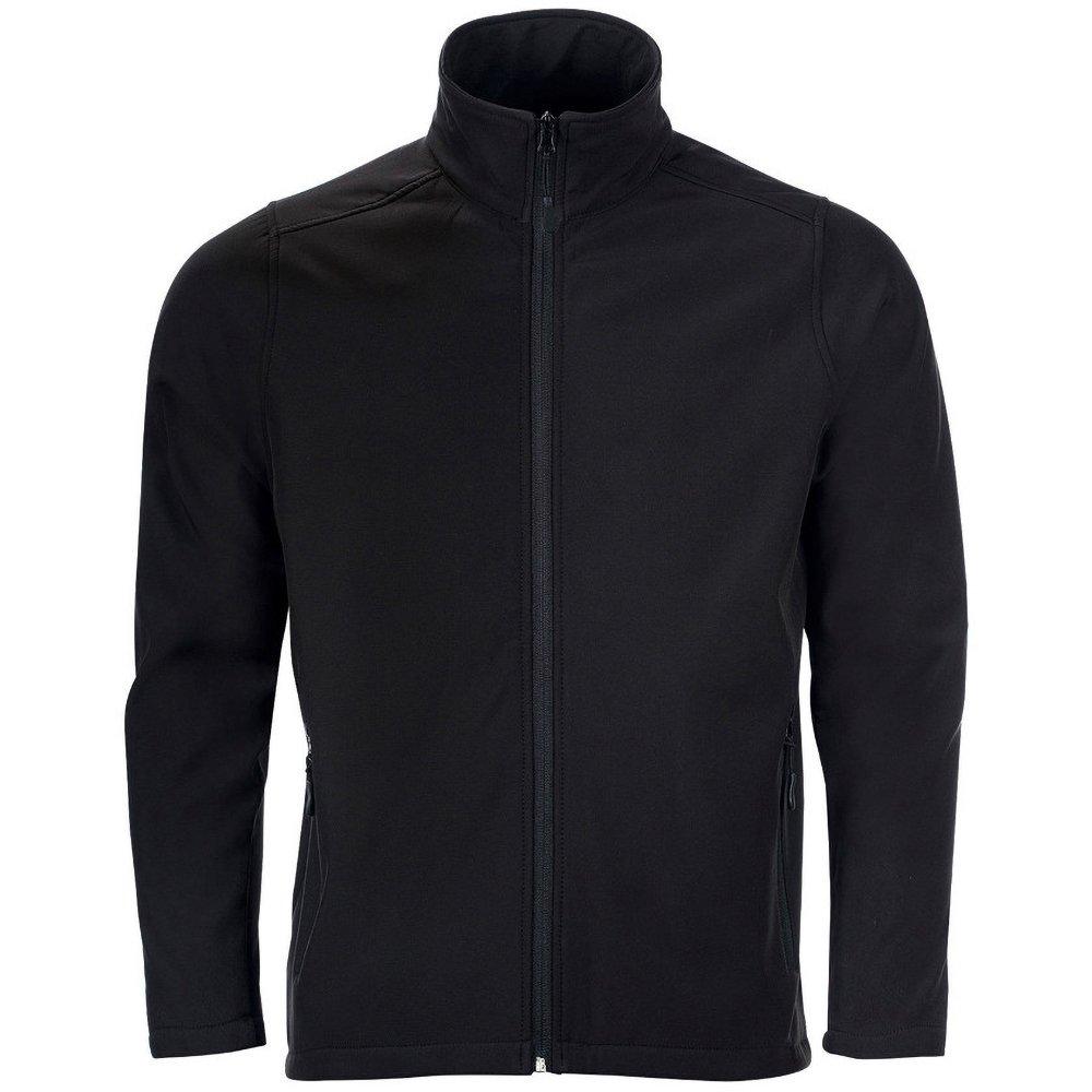 Race Softshelljacke Mit Durchgehendem Reißverschluss, Wasserabweisend Herren Schwarz 3XL von SOLS