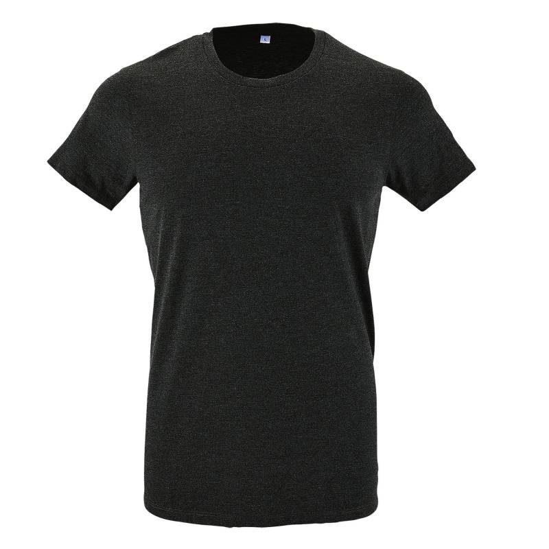 Regent Slim Fit Tshirt, Kurzarm Herren Charcoal Black XS von SOLS