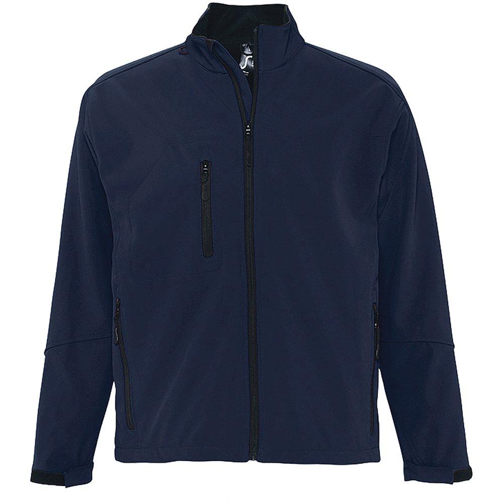 Relax Softshelljacke, Atmungsaktiv, Winddicht, Wasserdicht Herren Blau L von SOLS