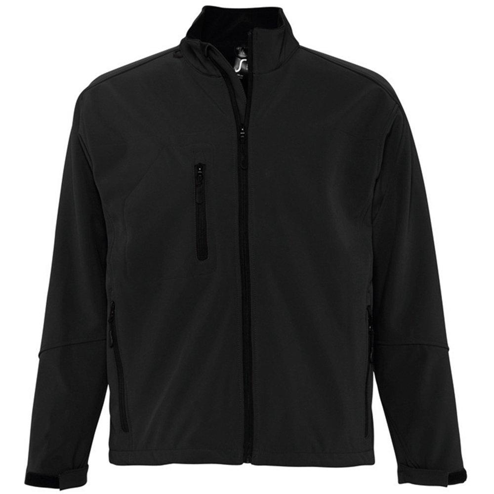 Relax Softshelljacke, Atmungsaktiv, Winddicht, Wasserdicht Herren Schwarz 4XL von SOLS