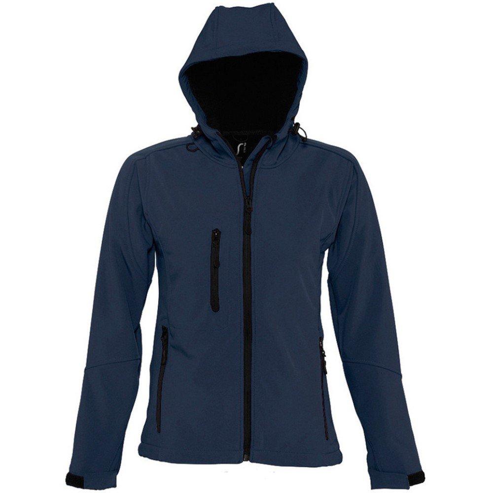 Replay Softshelljacke Mit Kapuze, Atmungsaktiv, Winddicht, Wasserabweisend Damen Marine L von SOLS