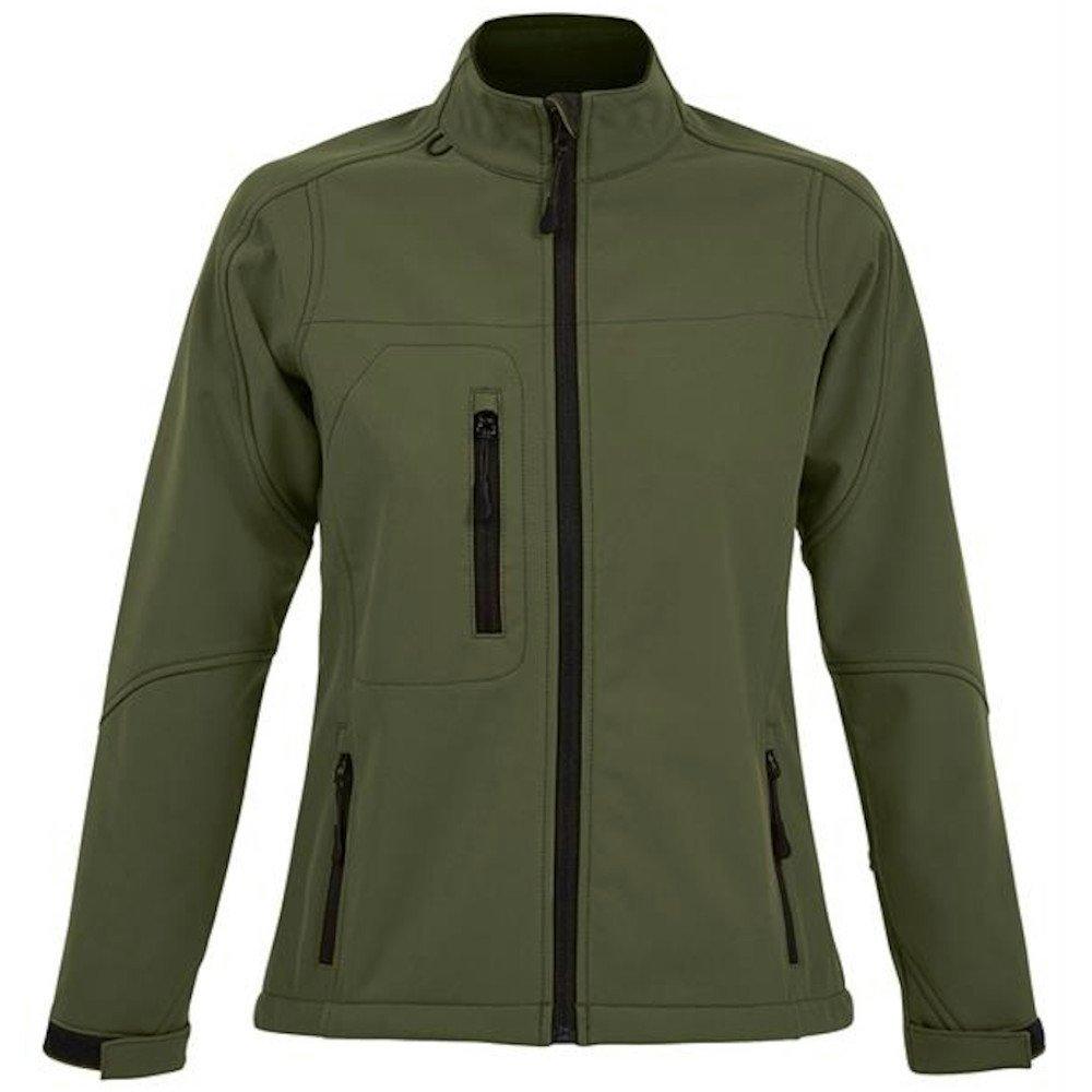 Roxy Softshelljacke, Atmungsaktiv, Winddicht, Wasserabweisend Damen Dunkelgrün M von SOLS