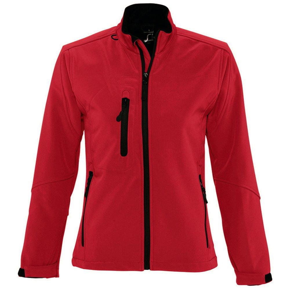 Roxy Softshelljacke, Atmungsaktiv, Winddicht, Wasserabweisend Damen Rot Bunt M von SOLS