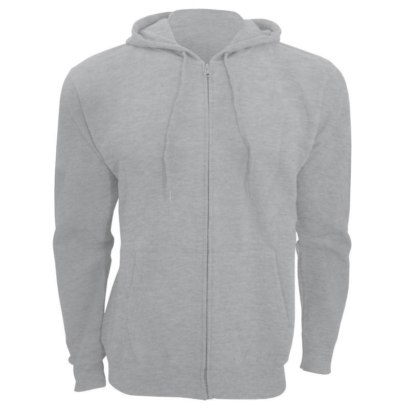 Seven Kapuzenjacke Kapuzensweatshirt Mit Reißverschluss Herren Taubengrau 3XL von SOLS