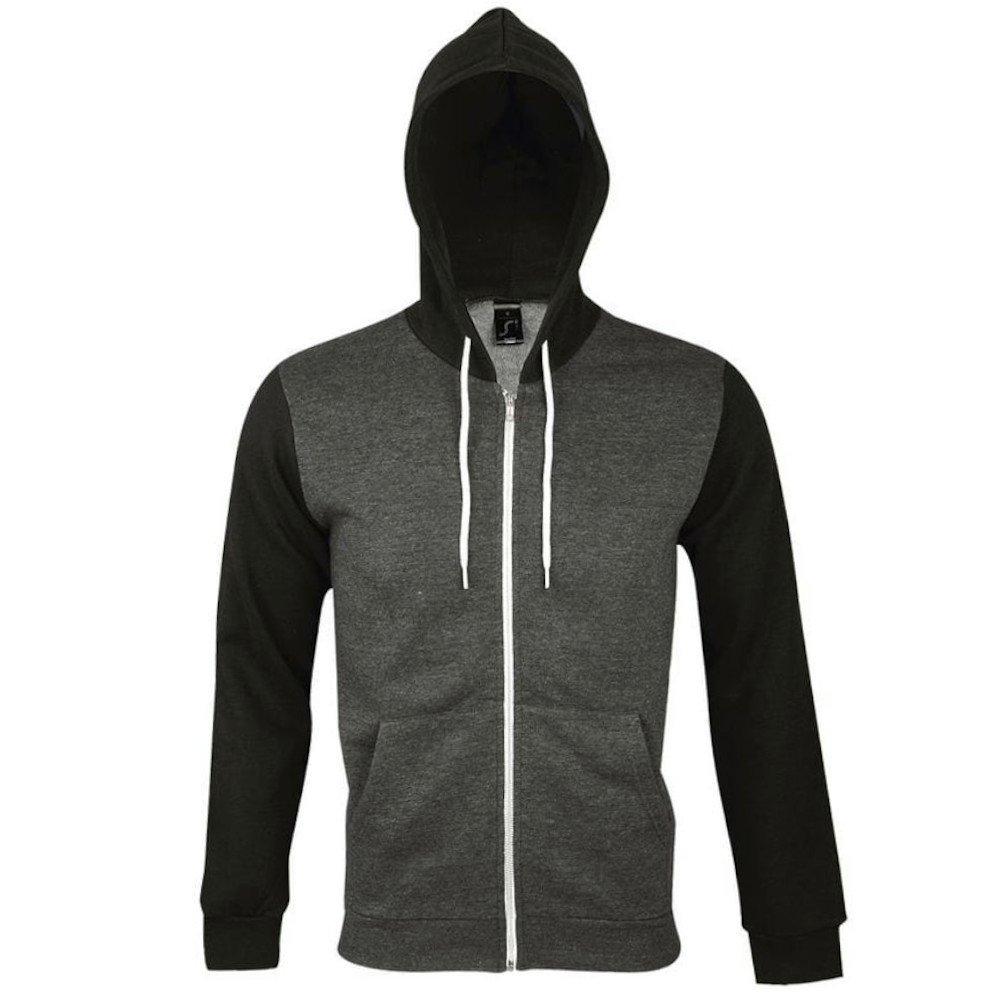 Silver Kapuzenjacke Kapuzensweatshirt Mit Reißverschluss Damen Charcoal Black S von SOLS