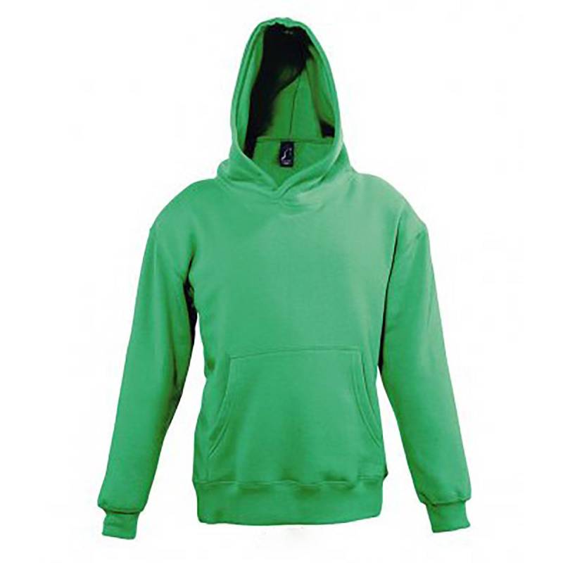 Slam Kapuzen Sweatshirt Jungen Grün 128 von SOLS