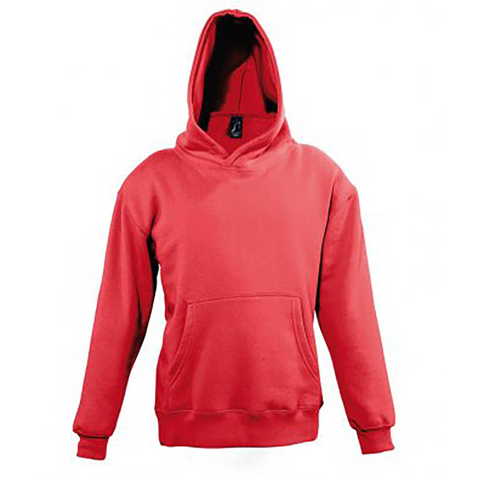 Slam Kapuzen Sweatshirt Jungen Rot Bunt 10A von SOLS