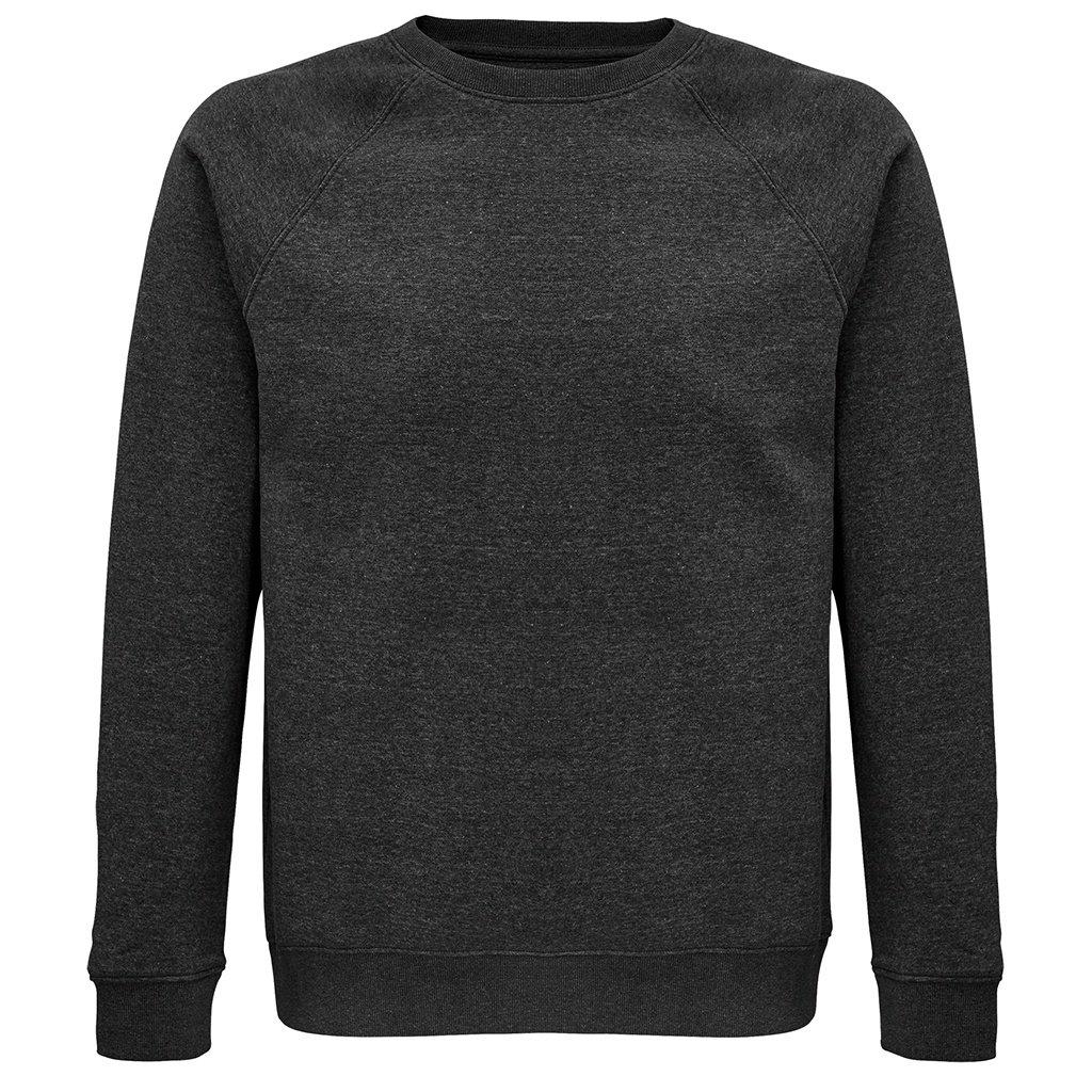 Space Sweatshirt Aus Biologischem Anbau Raglanärmel Damen Charcoal Black XL von SOLS