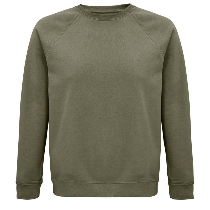 Space Sweatshirt Aus Biologischem Anbau Raglanärmel Damen Khaki 3XL von SOLS