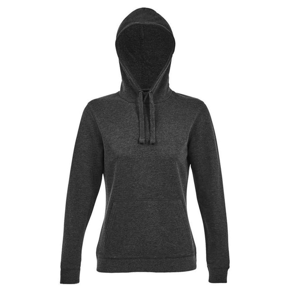 Spencer Sweatshirt Mit Kapuze Damen Charcoal Black XXL von SOLS