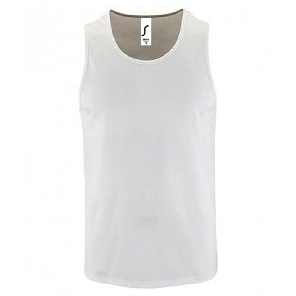 Sporty Performance Tank Top Herren Weiss XXL von SOLS