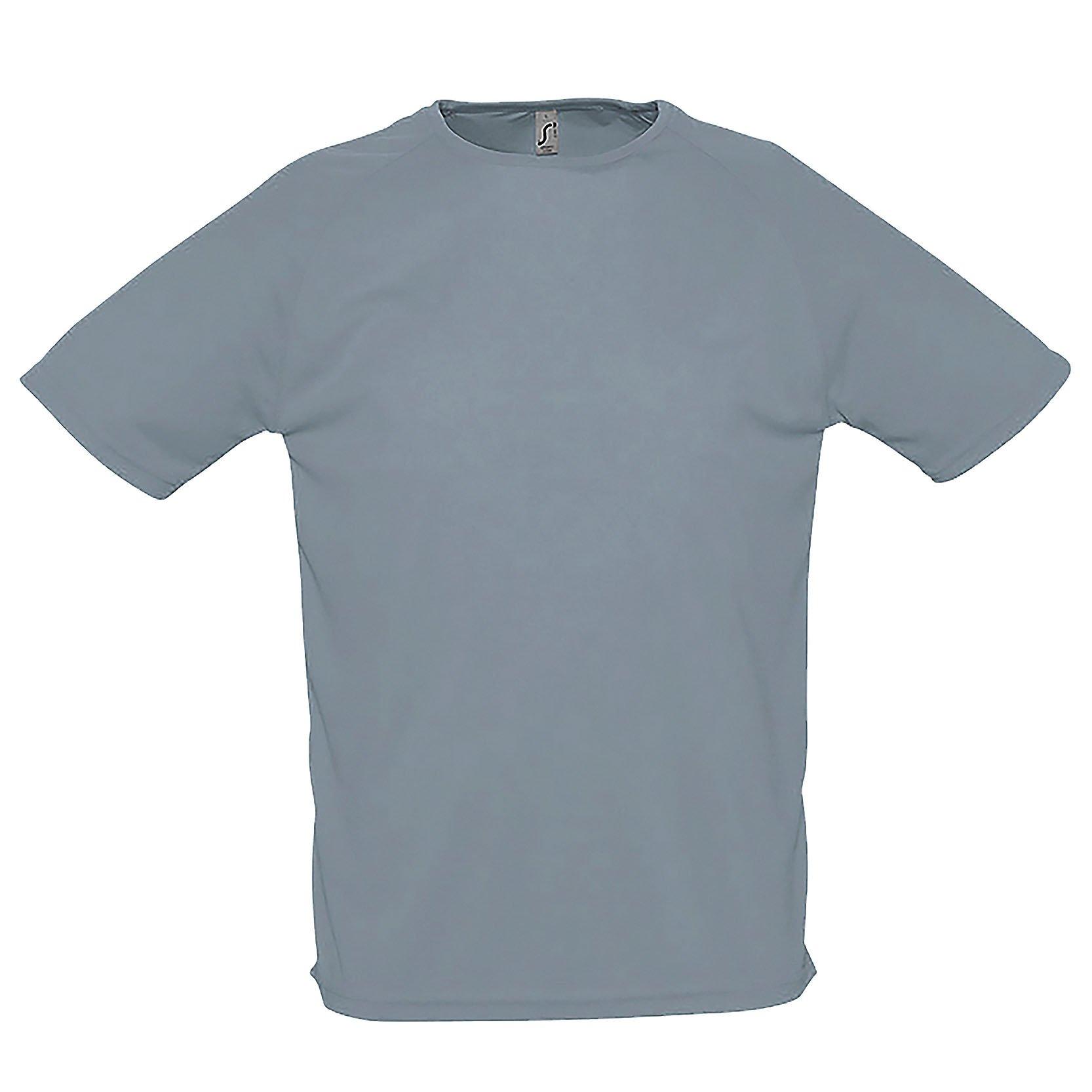 Sporty Performance Tshirt, Kurzarm, Rundhals Herren Grau S von SOLS