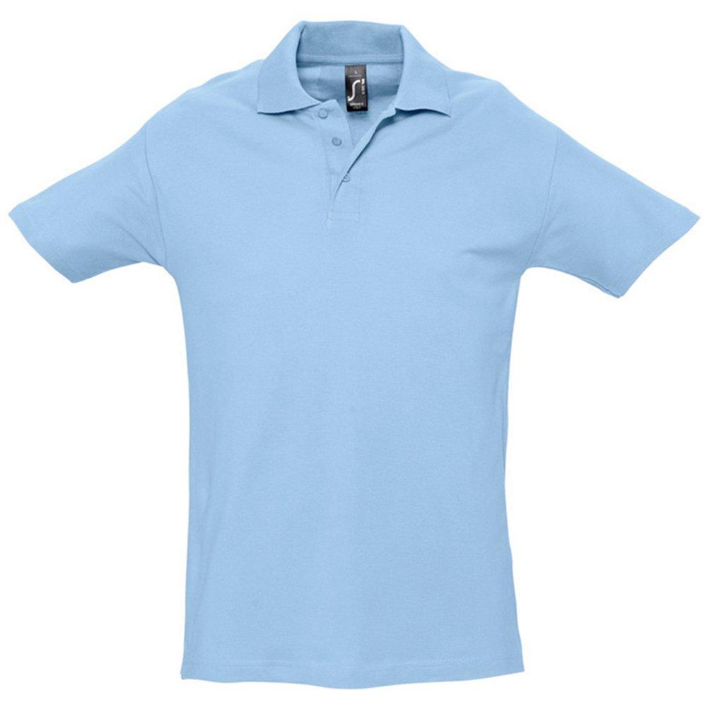 Spring Ii Poloshirt, Kurzarm Herren Himmelblau L von SOLS