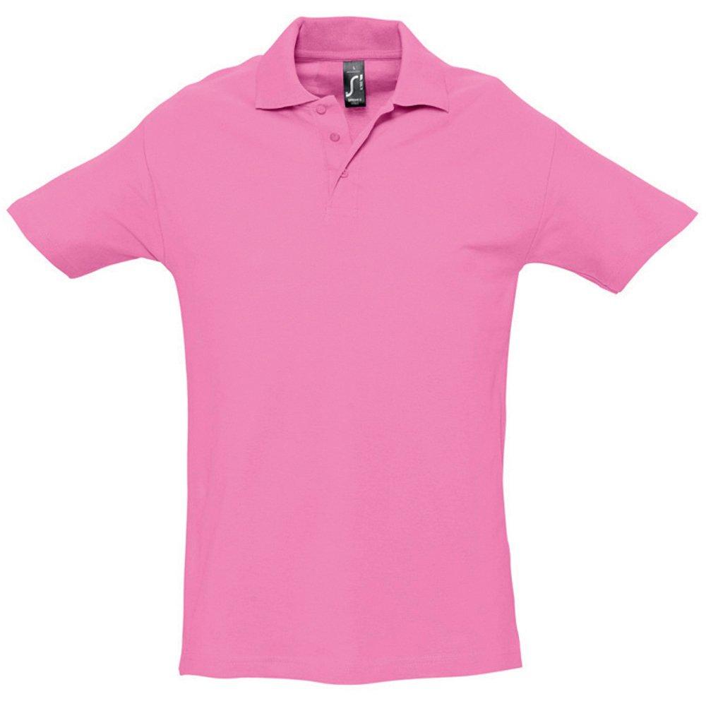 Spring Ii Poloshirt, Kurzarm Herren Pink M von SOLS