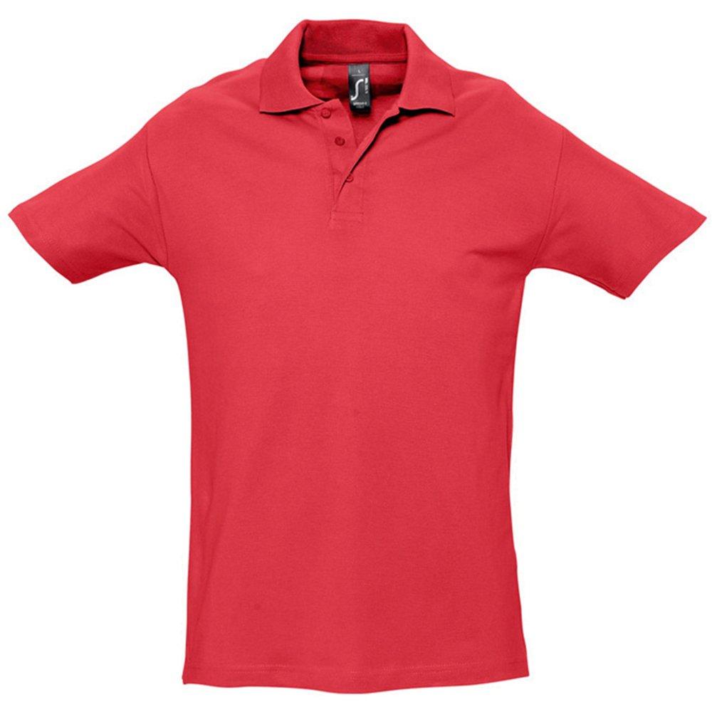 Spring Ii Poloshirt, Kurzarm Herren Rot Bunt 3XL von SOLS