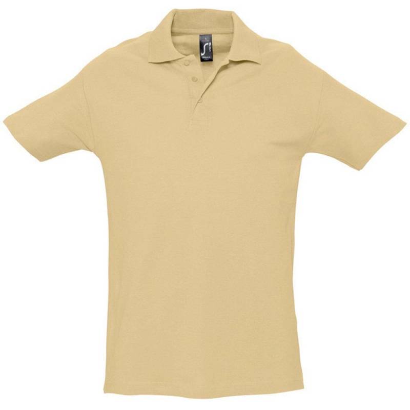 Spring Ii Poloshirt, Kurzarm Herren Sand M von SOLS