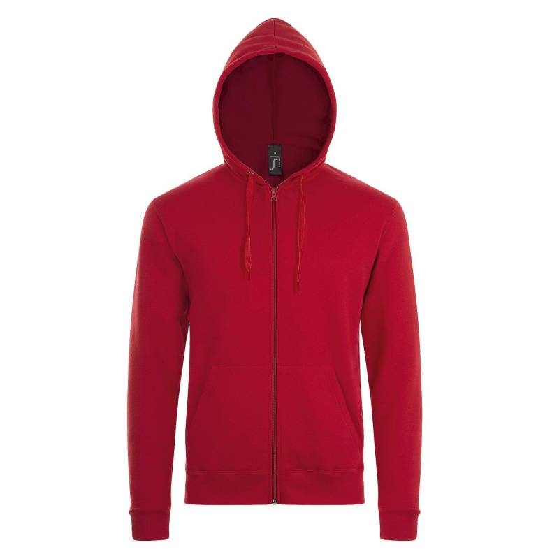 Stone Kapuzenjacke Herren Rot Bunt S von SOLS