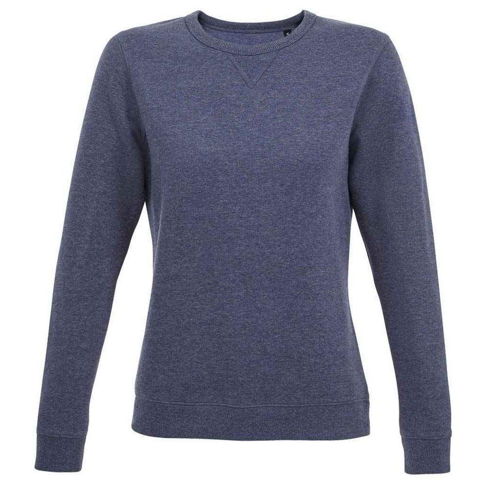 Sully Sweatshirt Damen Blau Denim S von SOLS
