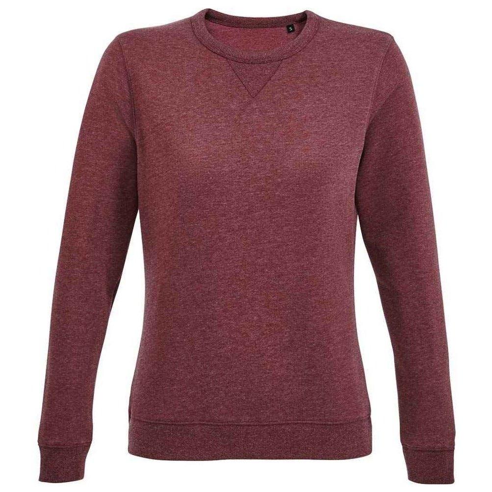 Sully Sweatshirt Damen Dunkelrot XS von SOLS