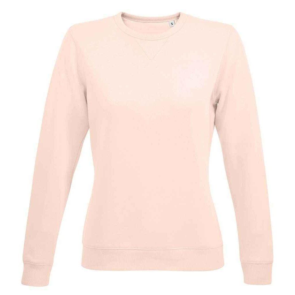 Sully Sweatshirt Damen Hellrosa XL von SOLS