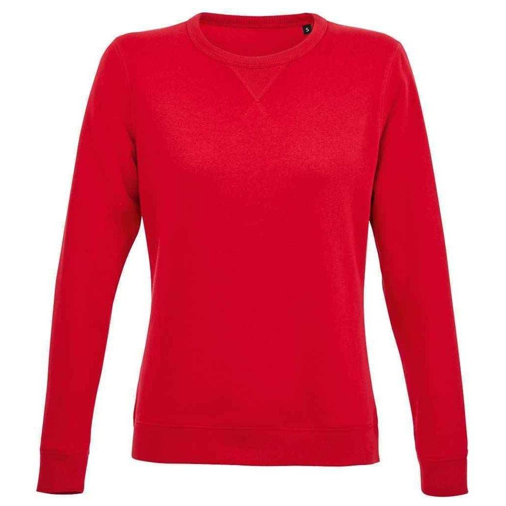 Sully Sweatshirt Damen Rot Bunt XS von SOLS