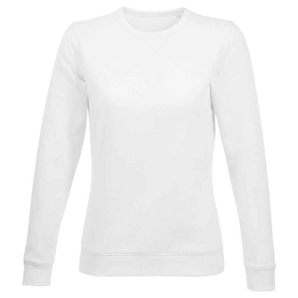 Sully Sweatshirt Damen Weiss XL von SOLS