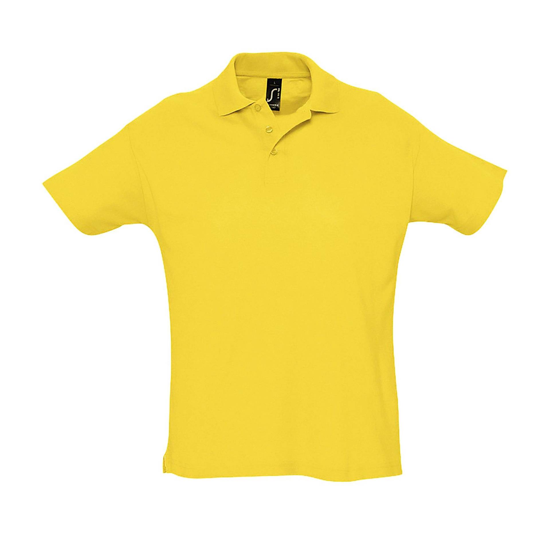 Summer Ii Pique Poloshirt, Kurzarm Herren Gold L von SOLS