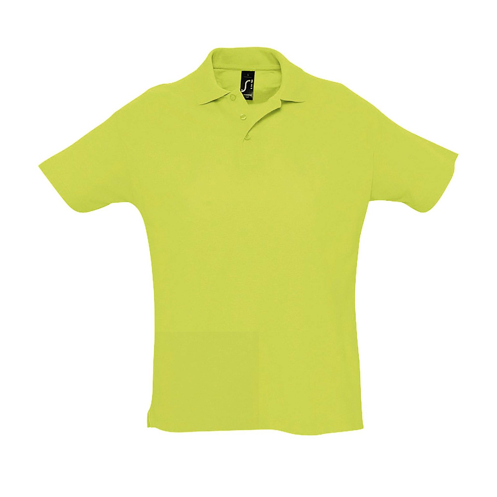 Summer Ii Pique Poloshirt, Kurzarm Herren Grün XS von SOLS