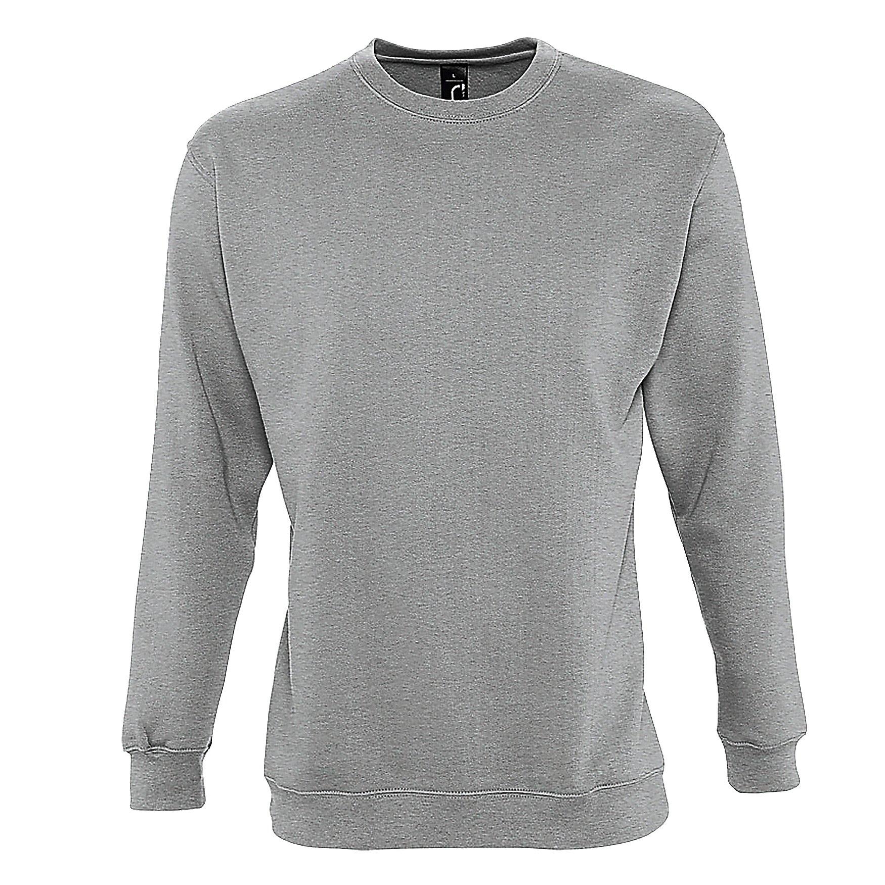 Supreme Sweatshirt Herren Taubengrau S von SOLS