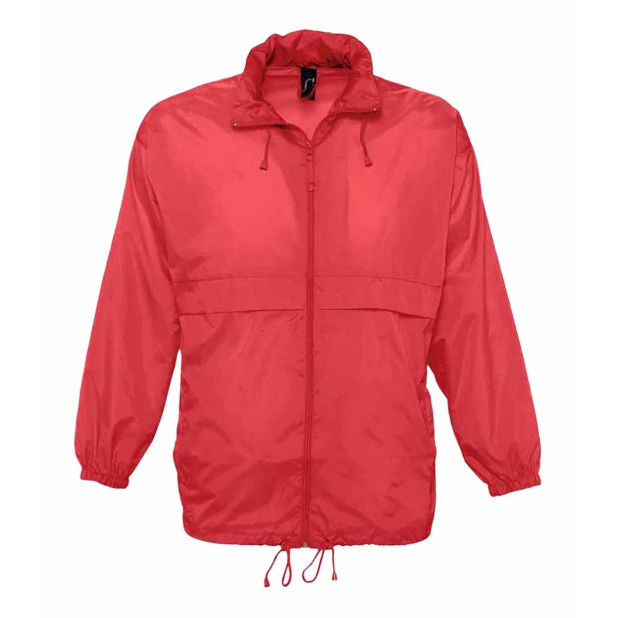 Surf Windbreaker Jacke, Besonders Leicht Damen Rot Bunt XS von SOLS