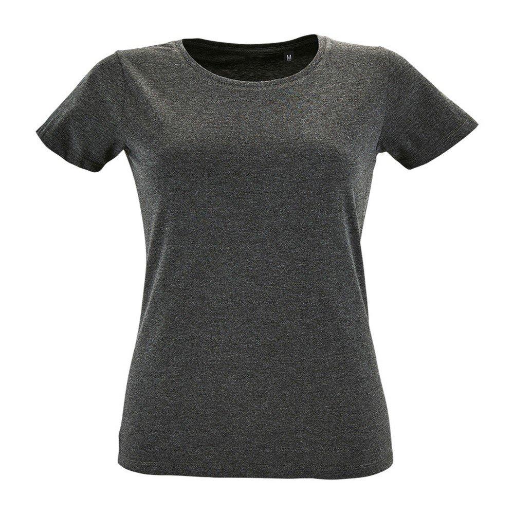Tshirt, Kurzärmlig Damen Charcoal Black M von SOLS