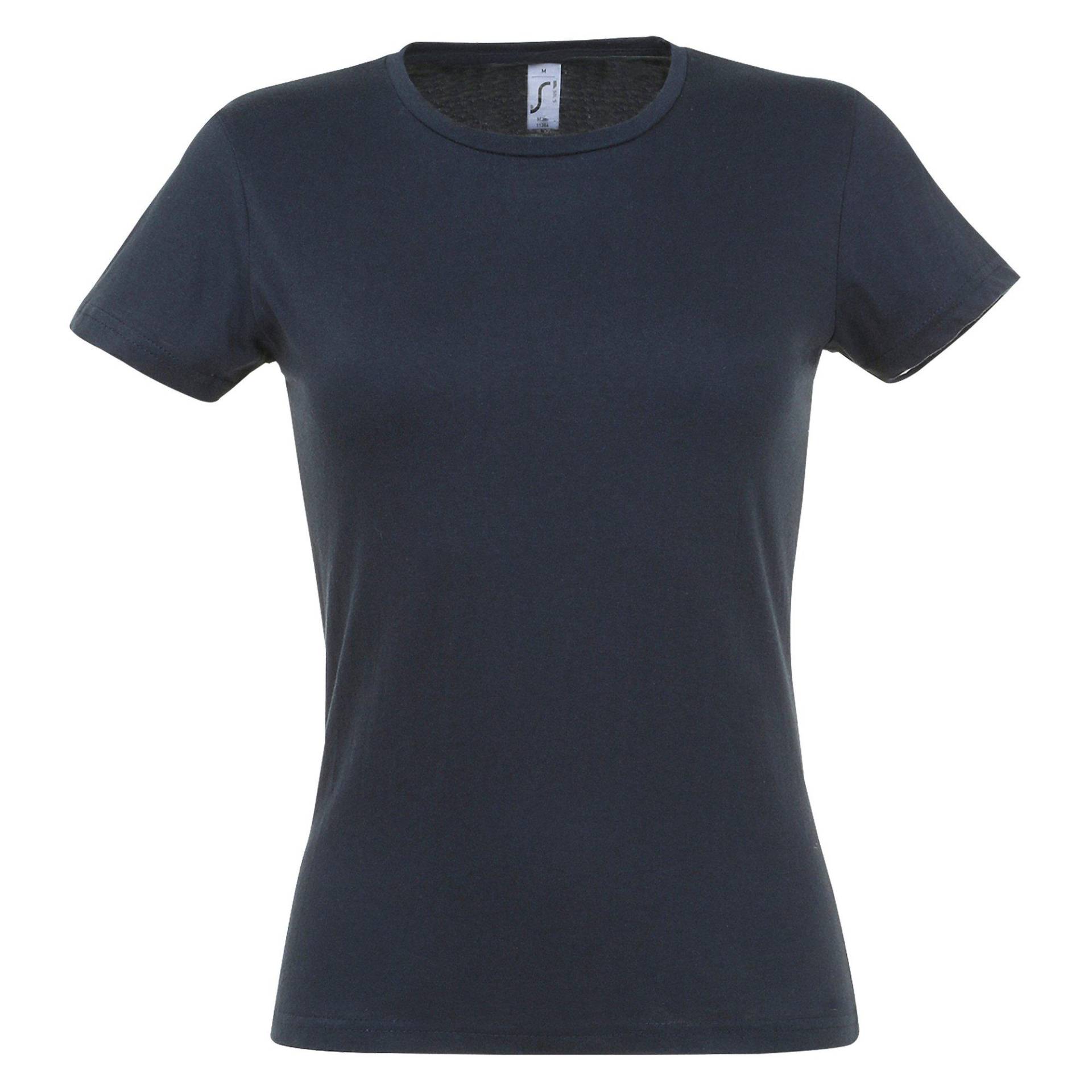 Tshirt, Kurzarm, Rundhalsausschnitt Damen Marine L von SOLS