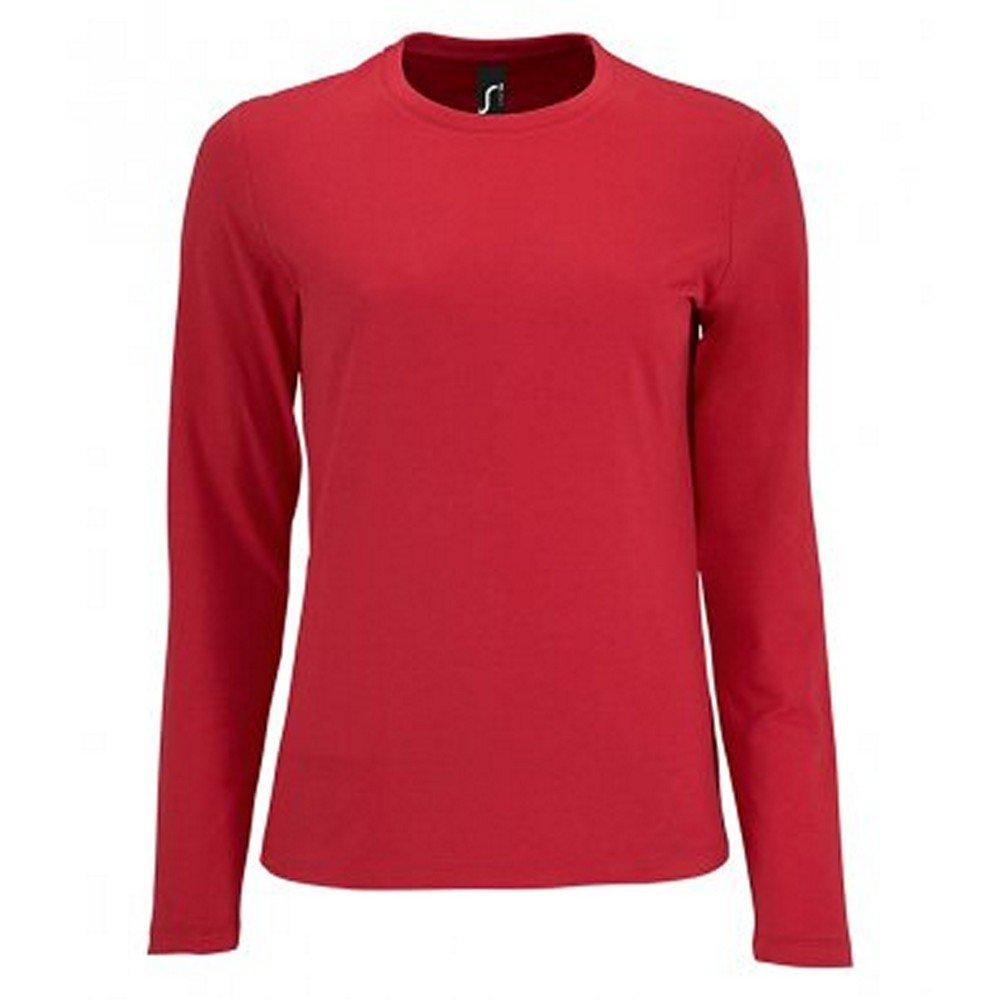 Tshirt Imperial, Langärmlig Damen Rot Bunt XL von SOLS
