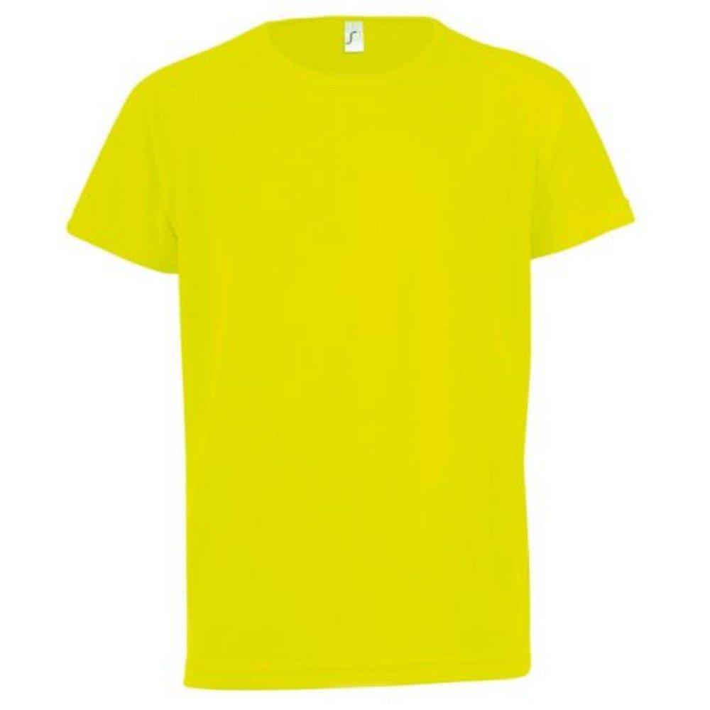 Tshirt Sporty, Kurzarm Jungen Gelb 116 von SOLS
