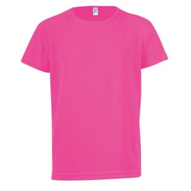 Tshirt Sporty, Kurzarm Jungen Pink W52 von SOLS