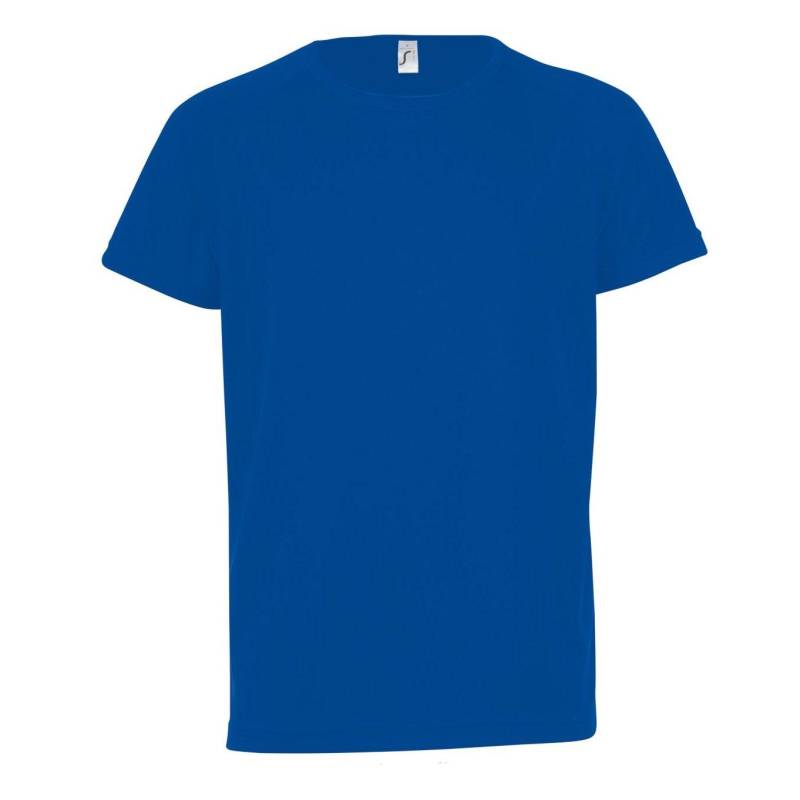 Tshirt Sporty, Kurzarm Mädchen Königsblau 128 von SOLS