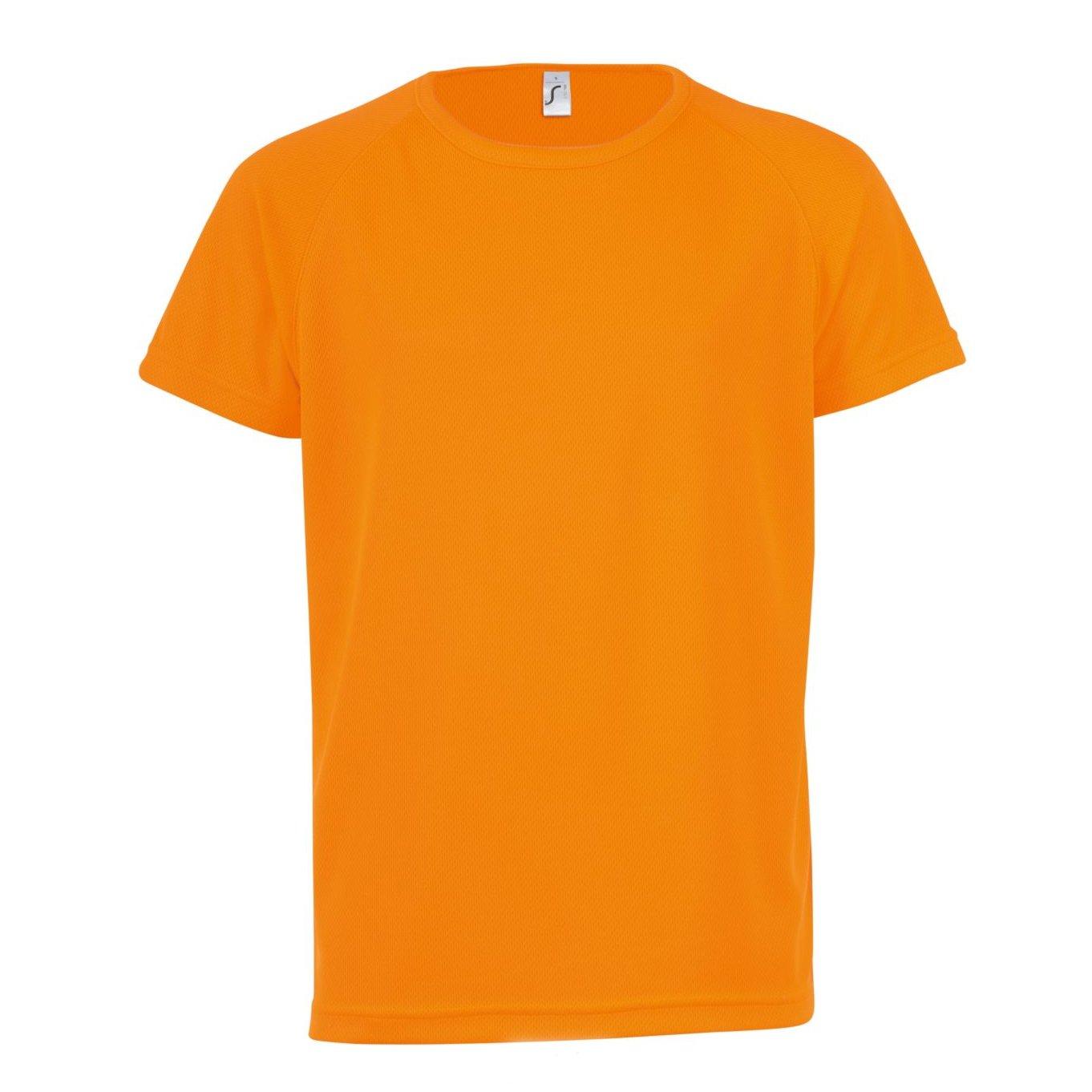 Tshirt Sporty, Kurzarm Mädchen Orange 10A von SOLS