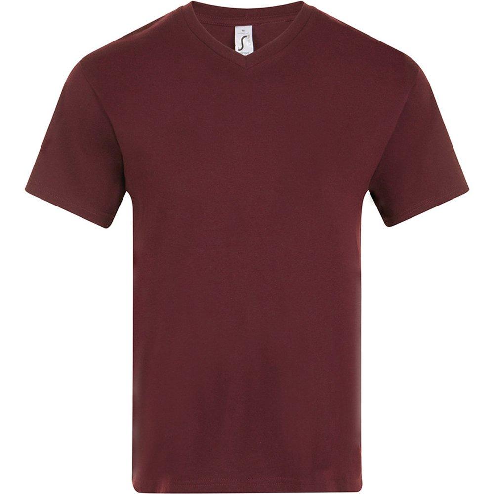 Victory Tshirt, Vausschnitt, Kurzarm Herren Bordeaux 3XL von SOLS