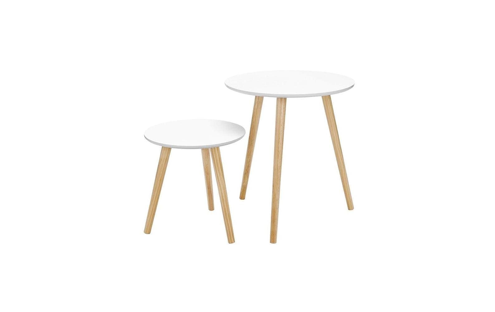 SONGMICS Beistelltisch »2er Set Weiss/Nature« SONGMICS Beistelltisch »2er Set Weiss/Nature« von SONGMICS