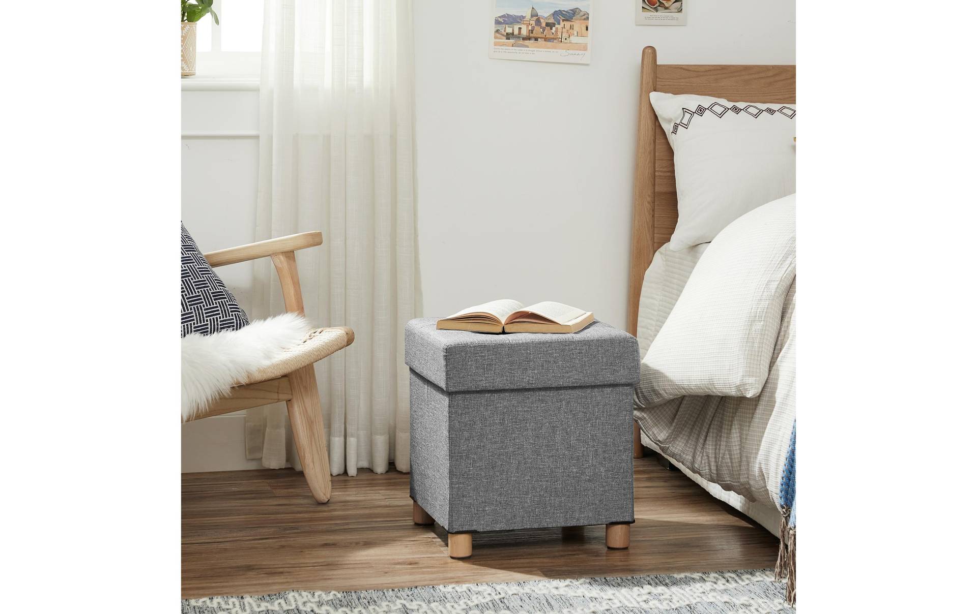 SONGMICS Hocker »mit Stauraum, Hellgrau« SONGMICS Hocker »mit Stauraum, Hellgrau« von SONGMICS
