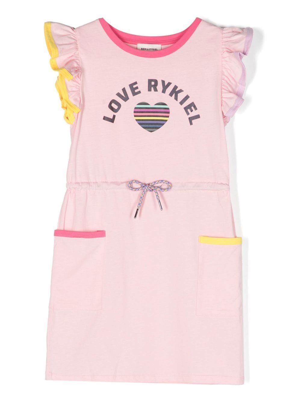 SONIA RYKIEL ENFANT Fancy ruffle-sleeve dress - Pink von SONIA RYKIEL ENFANT