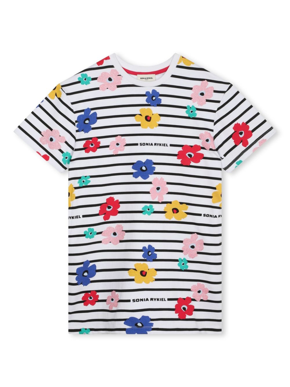 SONIA RYKIEL ENFANT floral-print cotton dress - White von SONIA RYKIEL ENFANT