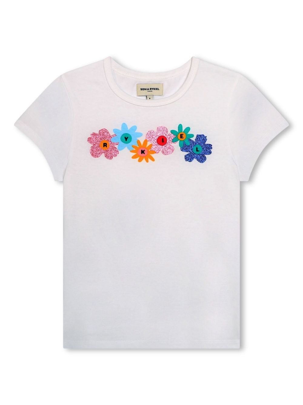 SONIA RYKIEL ENFANT floral-print organic-cotton T-shirt - White von SONIA RYKIEL ENFANT