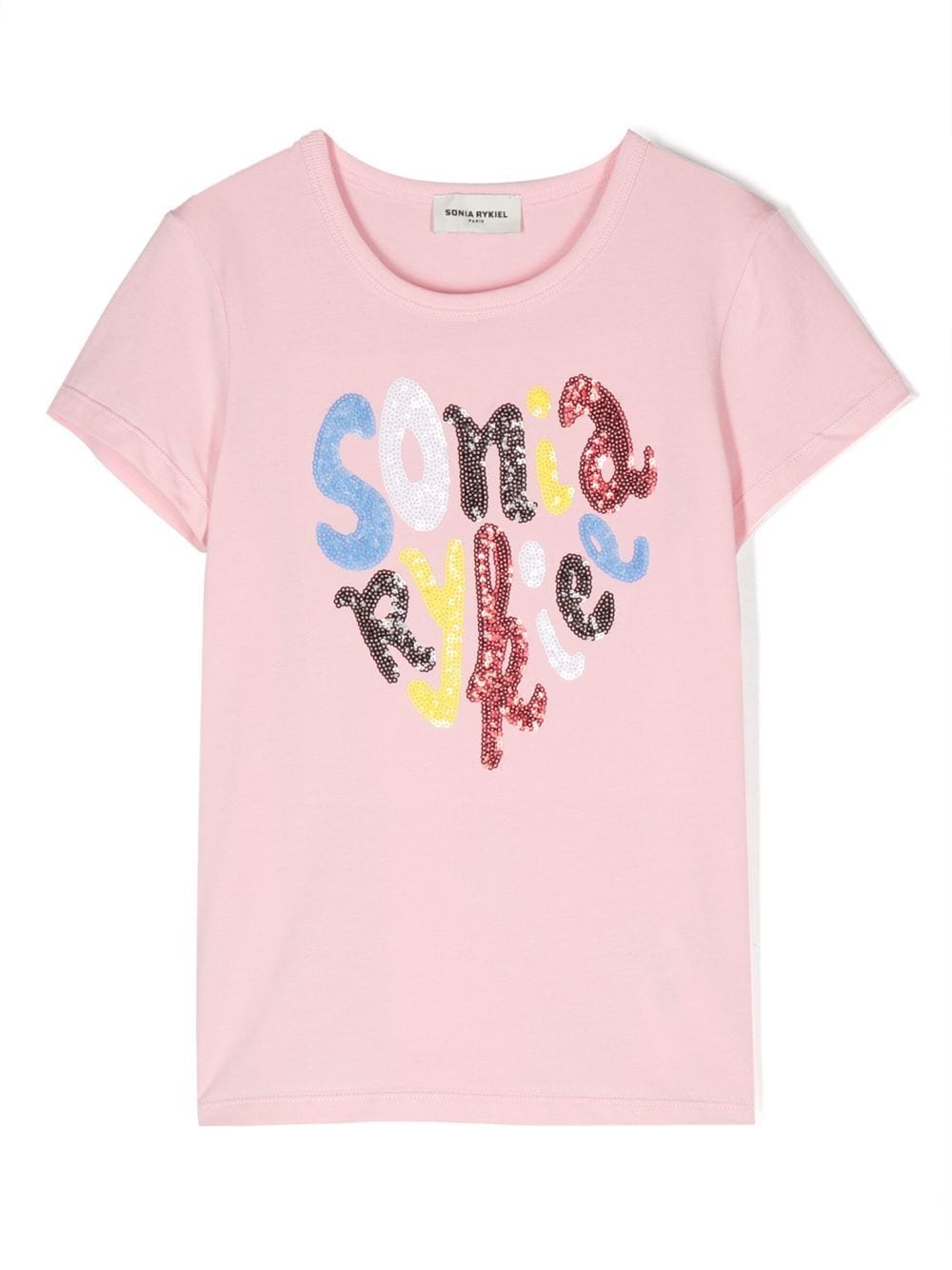 SONIA RYKIEL ENFANT logo-embellished short-sleeve T-shirt - Pink von SONIA RYKIEL ENFANT