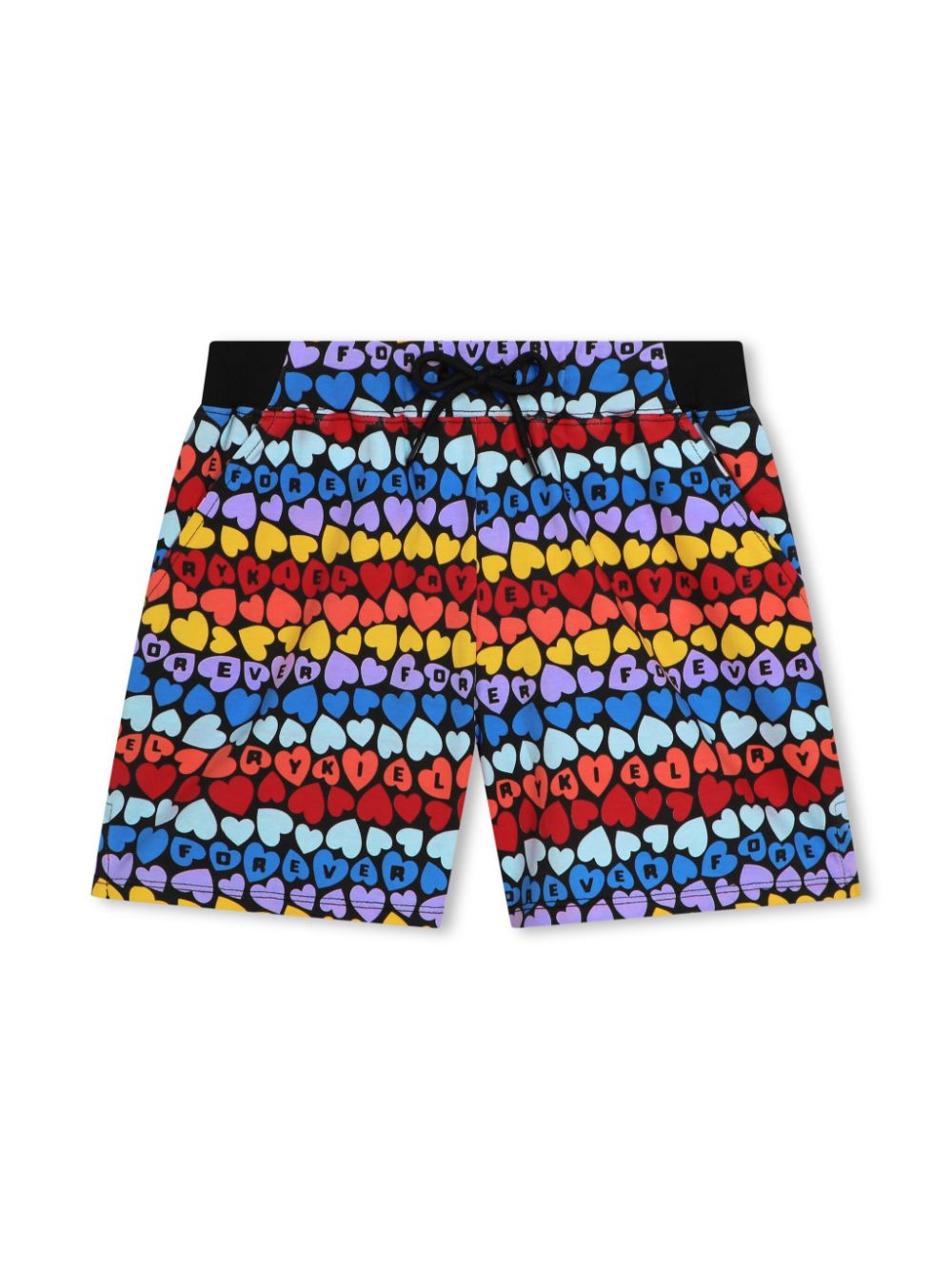 SONIA RYKIEL ENFANT logo-print cotton shorts - Red von SONIA RYKIEL ENFANT