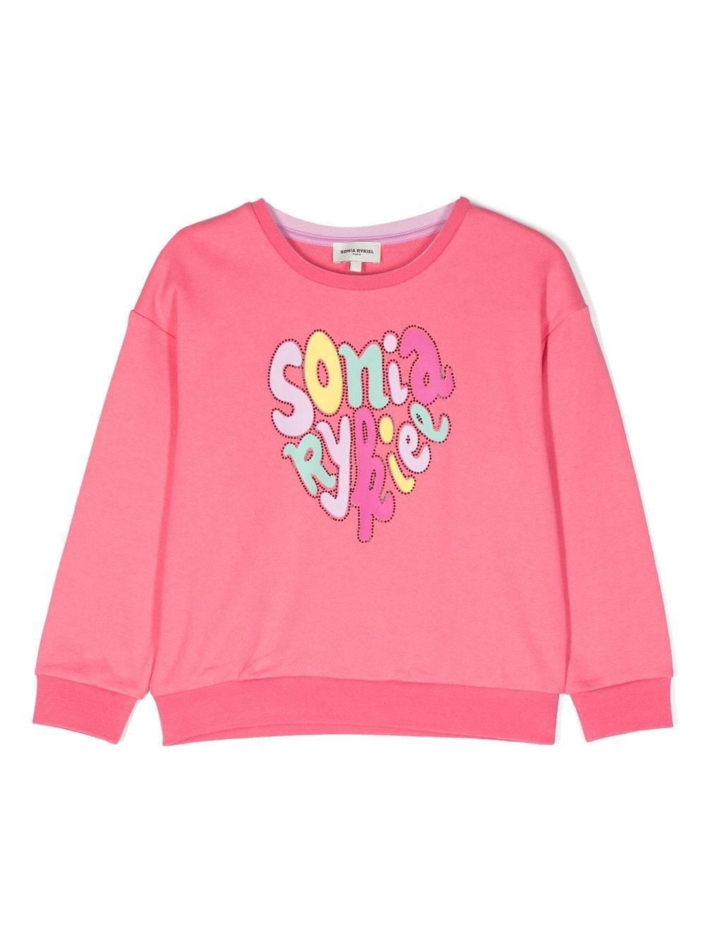 SONIA RYKIEL ENFANT logo-print embellished sweatshirt - Pink von SONIA RYKIEL ENFANT